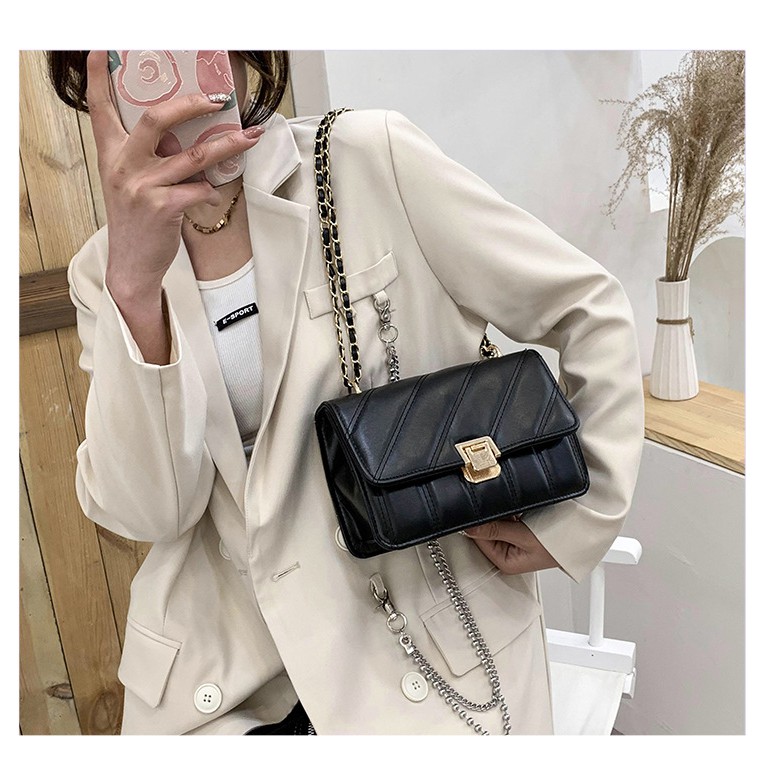 IELGY Túi đeo chéo khổ vuông IELGY thời trang dễ phối đồ dành cho nữ