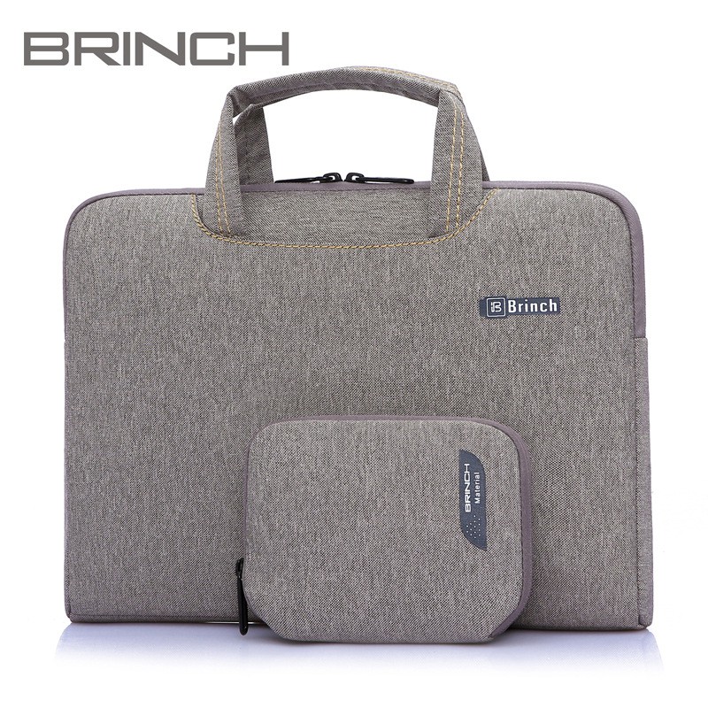 [Freeship toàn quốc từ 50k] Túi chống sốc bảo vệ laptop Brinch có quai xách
