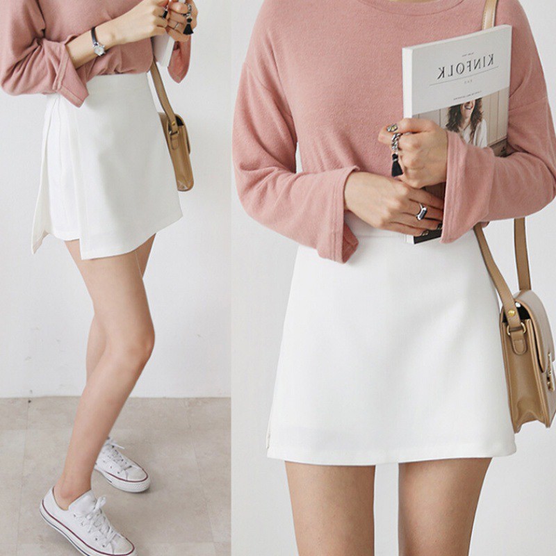 [Baywellfashion]Chân váy giả 2 lớp lưng cao thiết kế thanh lịch cho phái nữ | BigBuy360 - bigbuy360.vn