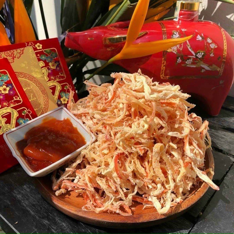 Mực sợi hấp nước dừa [FREE SHIP]TỪ ĐƠN 50K, [Loại Đặc Biệt] Hàng ngon nhà làm | BigBuy360 - bigbuy360.vn
