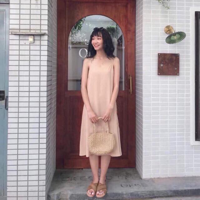 Đầm 2 dây [ẢNH THẬT] chất đũi mặc siêu siêu đẹp giá bánh bèo❤️