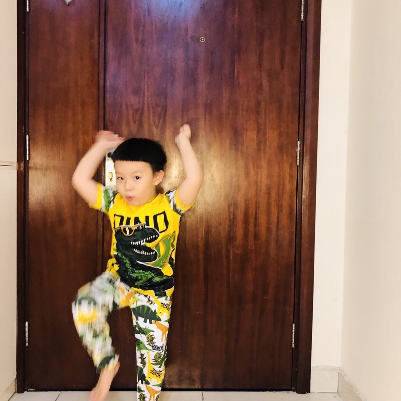 Đồ Bộ Cho Bé Trai 22-43 Kg Set Quần Dài Áo Thun Lạnh 3D Cộc Tay Trẻ Em 1-14 Tuổi In Hoạt Hình Hot Trend