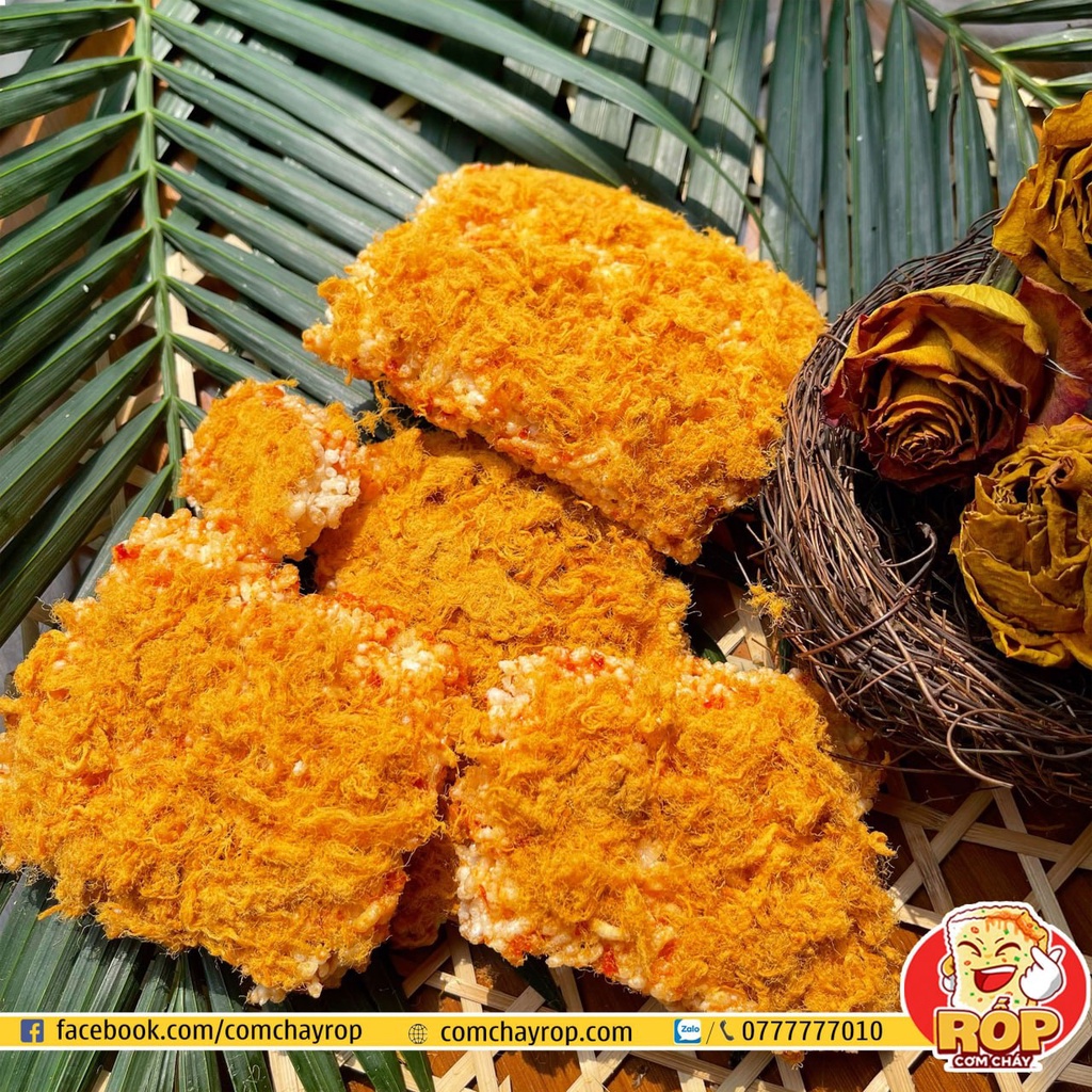 Cơm Cháy Rốp gạo lứt chà bông loại 80 gram