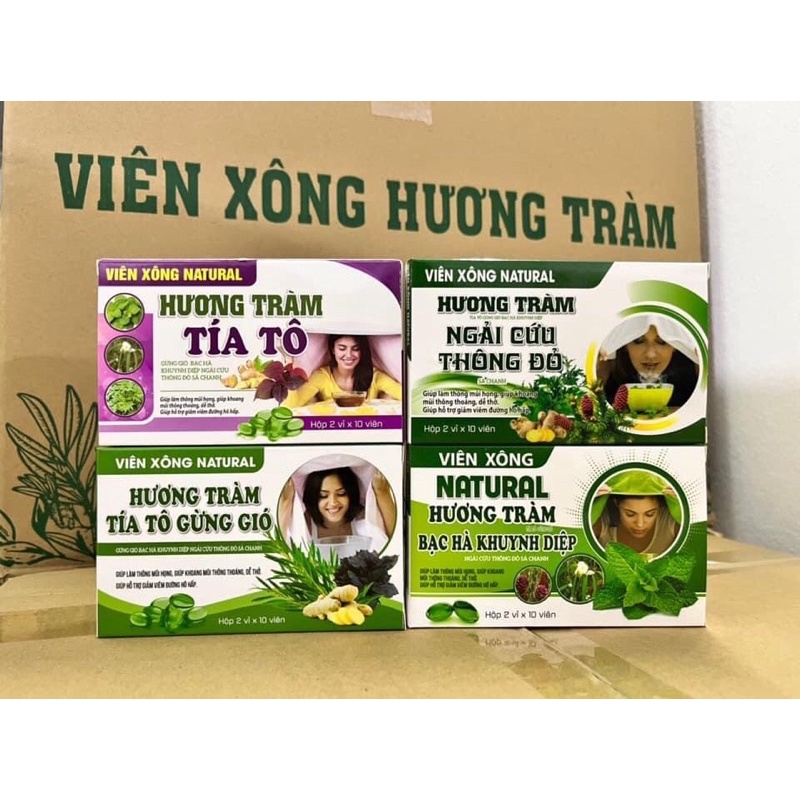 Viên xông Hương  Tràm Tía Tô Giải Cảm