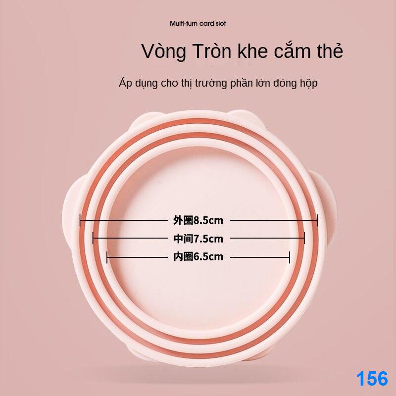 2021 №❄❇Thức ăn đóng hộp cho mèo Nắp đậy silicone kín Chất bảo quản phổ quát Muỗng chó ướt