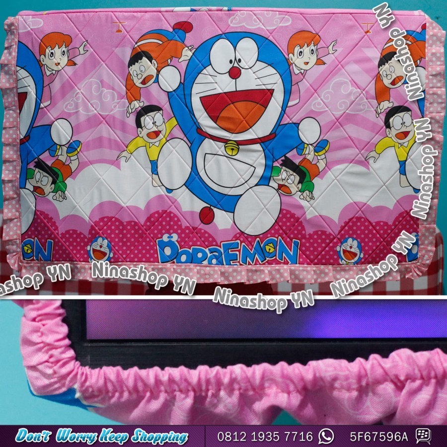 Tấm Vải Bọc Tv Có Đèn Led / Lcd Họa Tiết Doraemon