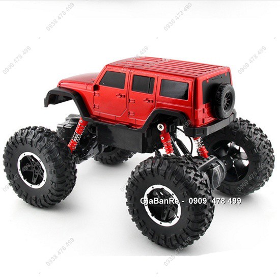 XE ĐIỀU KHIỂN TỪ XA PIN SẠC BÁNH GAI OFFROAD SIZE LÓN JEEP - ĐỎ - 9473.1