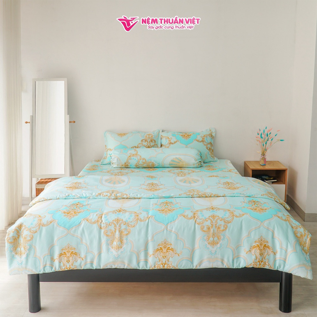 Mền Tencel Thuần Việt Cao Cấp - Xanh Lá TVM11 - Kích Thước 180x200