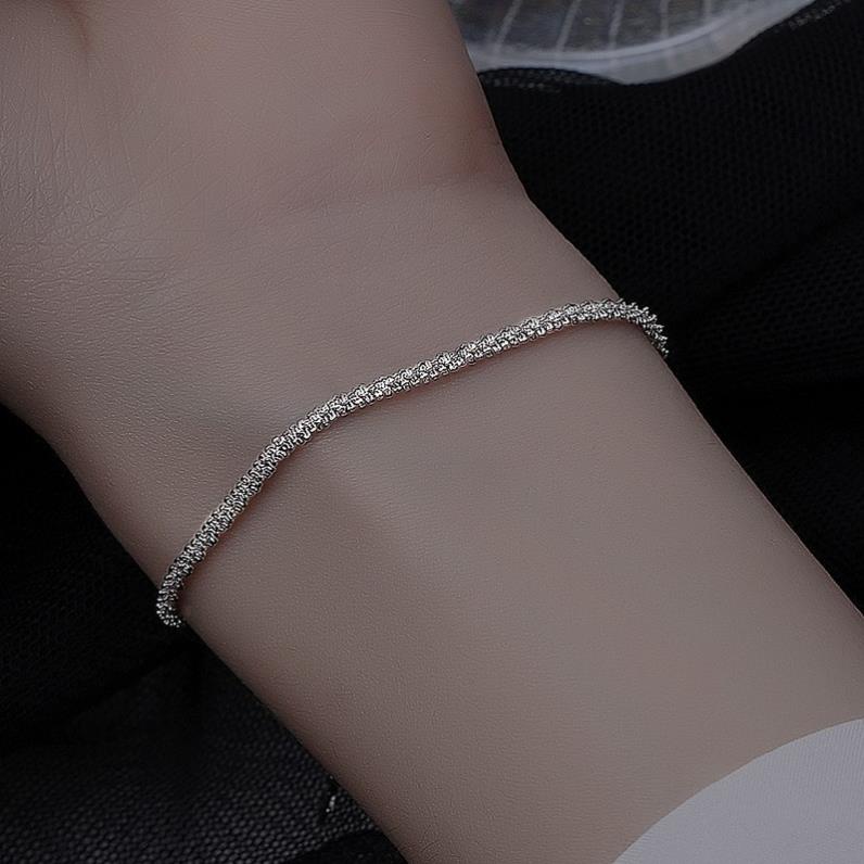 (0173) Vòng Tay Dây Sáng Lấp Lánh Thanh Lịch Đơn Giản Phong Cách Hàn Quốc