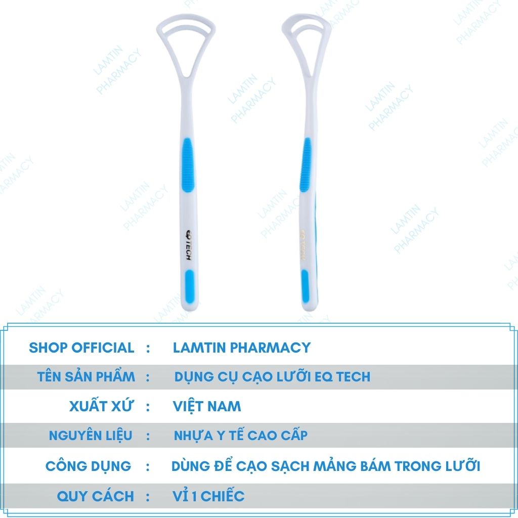 Dụng cụ cạo lưỡi EQ Tech Better Oral Care Vệ Sinh Lưỡi Hàn Quốc loại bỏ mảng bám trên lưỡi ngăn ngừa vi khuẩn hôi miệng