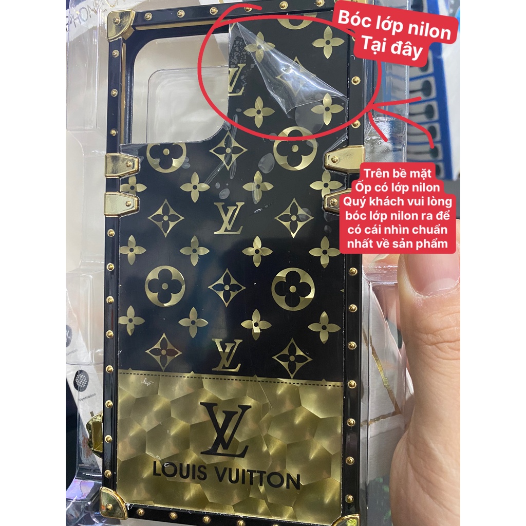 [ CÓ 11 12 ] ỐP HÀNG HIỆU LV Tráng Gương Xà Cừ Fulbox KÈM Dây, iPhone 6 6s 7 8 plus X XS MAX 11 12 13 14 PRO / MAX