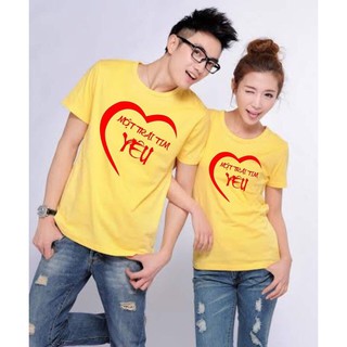 áo cặp trái tim ( đủ màu + size )