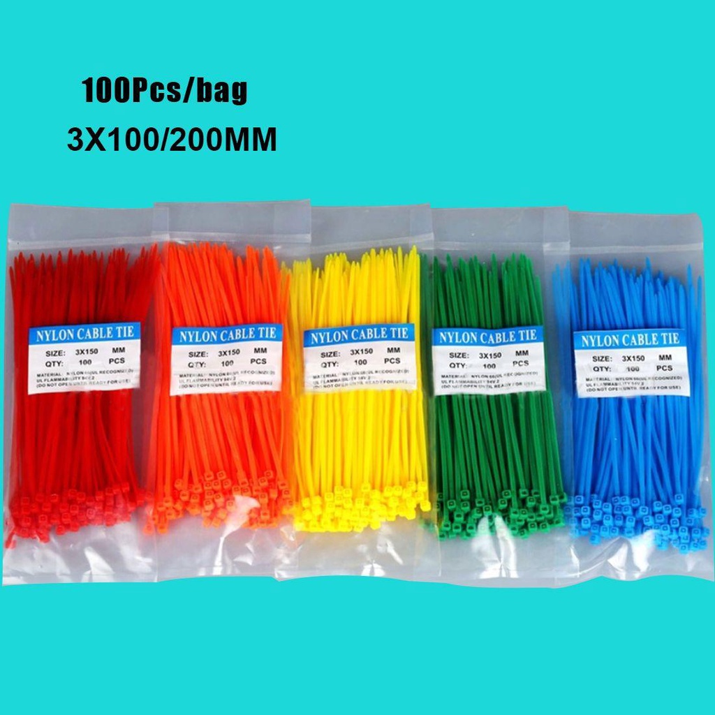 KRNY Set 100 Dây Quấn Dây Cáp Tự Khóa Tiện Lợi