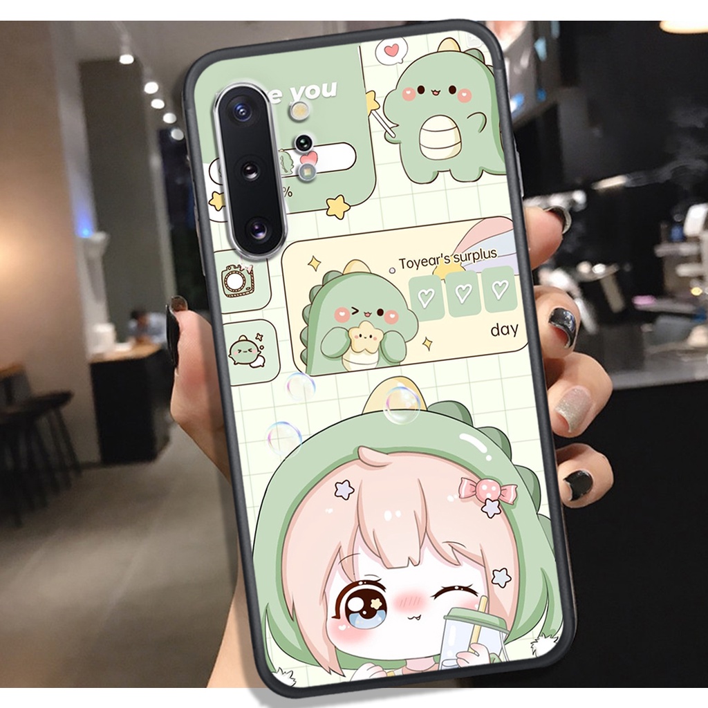 [HOT]ỐP SAMSUNG NOTE 8 - NOTE 9 - NOTE 10 - NOTE 10 PLUS , IN HÌNH KHỦNG LONG CHIBI SIÊU DỄ THƯƠNG.