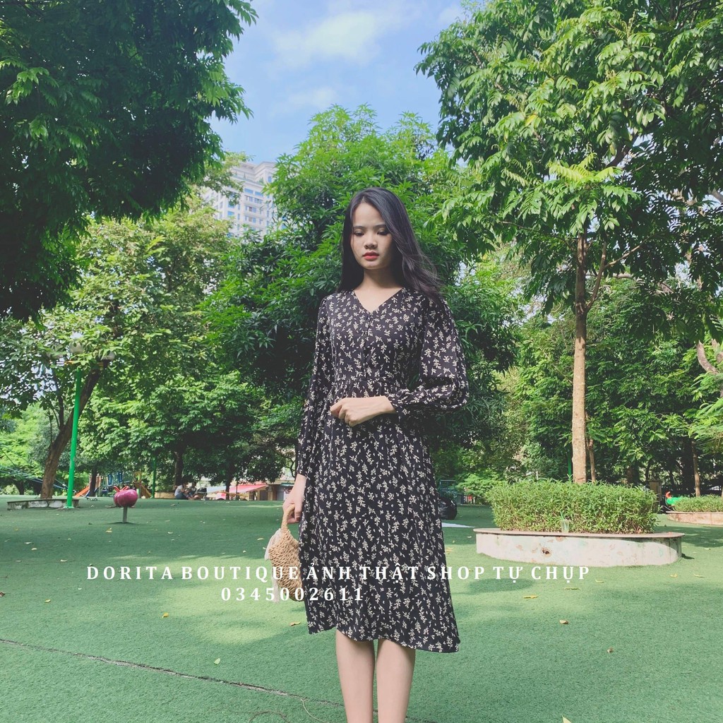 Váy trễ vai tay bồng trắng mặc 2 kiểu. Đầm trễ vai xẻ ngực đan dây Kelly Hàn Quốc | BigBuy360 - bigbuy360.vn