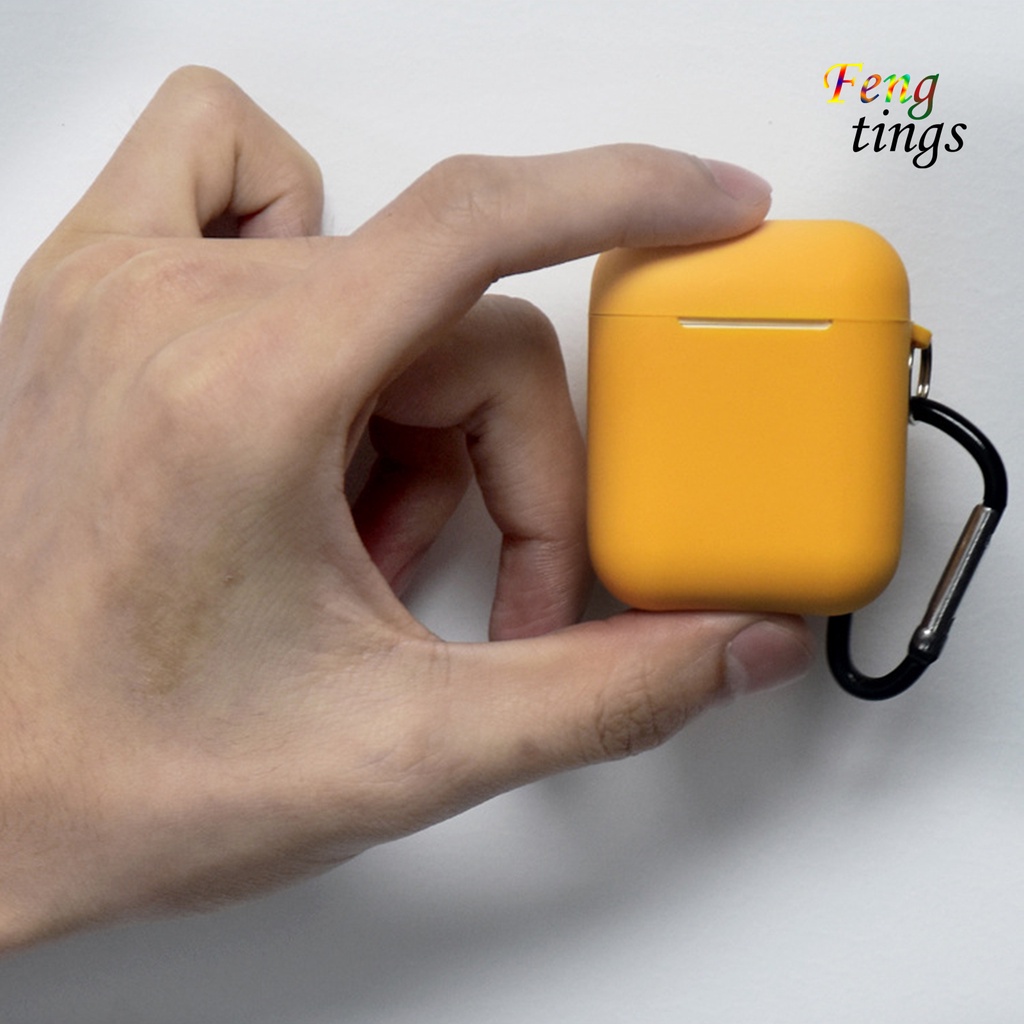 Vỏ bảo vệ hộp sạc tai nghe silicon mềm chống rơi chống trầy xước thích hợp cho Airpods 1 2