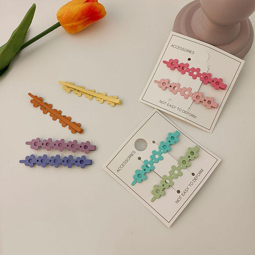 Kẹp Tóc Đính Hoa Màu Sắc Ngọt Ngào Cho Nữ