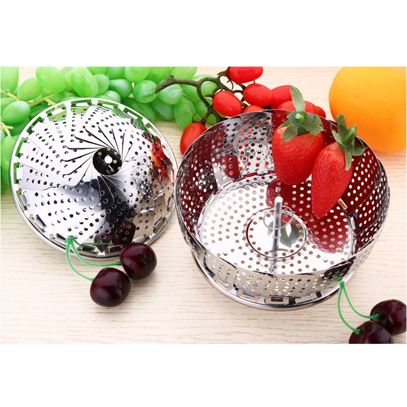VỈ HẤP,ĐỒ XÔI INOX SIZE 23CM , 3 CHÂN LOẠI DÀY (có hộp)