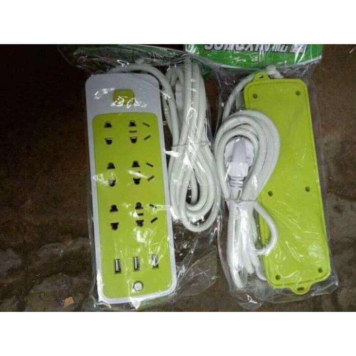 Ổ điện đa năng thông minh chống giật an toàn 9 ổ kèm 3 cổng sạc usb tiện dụng màu xanh ( tuyển khách sỉ)