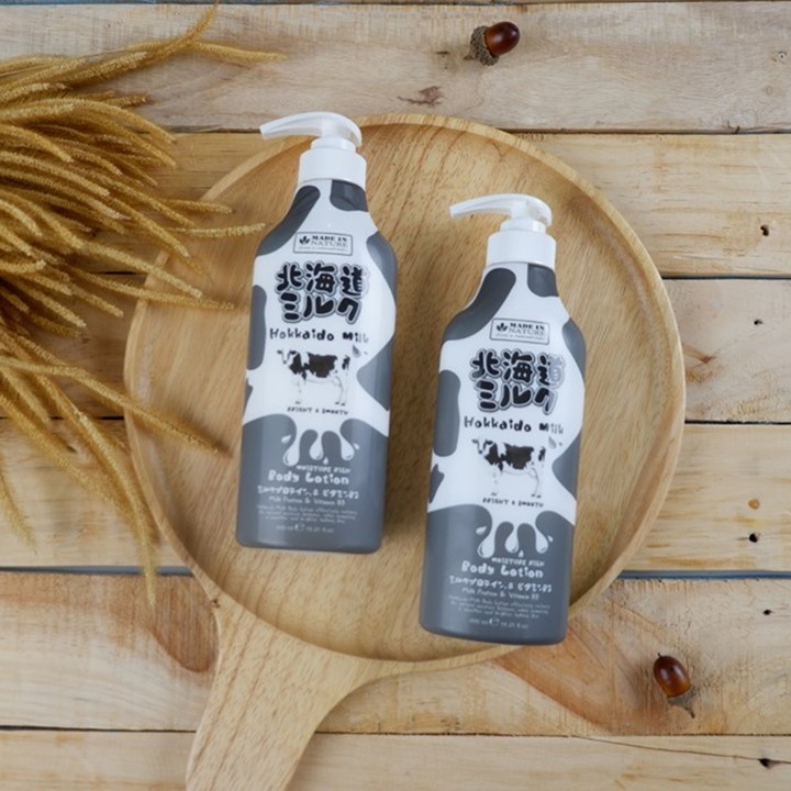 [Body lotion] Dưỡng thể dưỡng ẩm & mịn da Beauty Buffet Made in Nature Hokkaido Milk Body Lotion 450ml