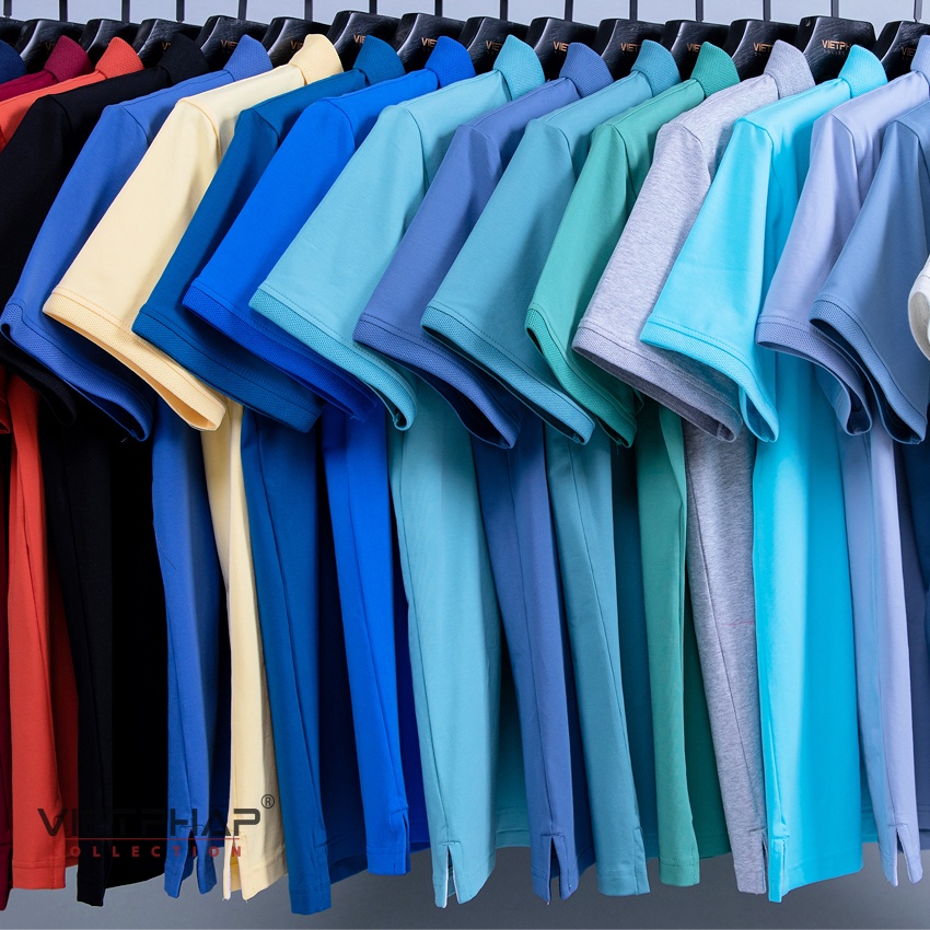 Áo Thun Polo Nam Tay Ngắn Trụ V Bo Cao Cấp 9911 Việt Pháp. Vải Cotton Lạnh Thấm Hút Mồ Hôi, Siêu Mát - Hàng Chính Hãng