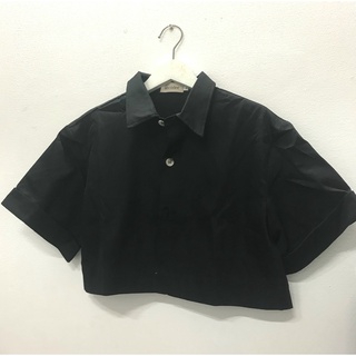 Áo croptop cổ sơ mi | Lambo Croptop | Secodee