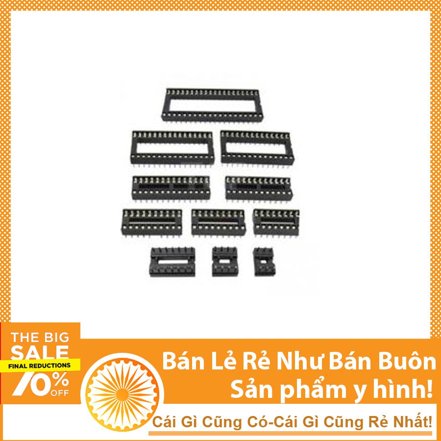 Đế IC 40P ( Dip 40 đế 89s52 đế 8051 đế pic16f877A đế 89c52 đế 89c51 ) DHCNHN