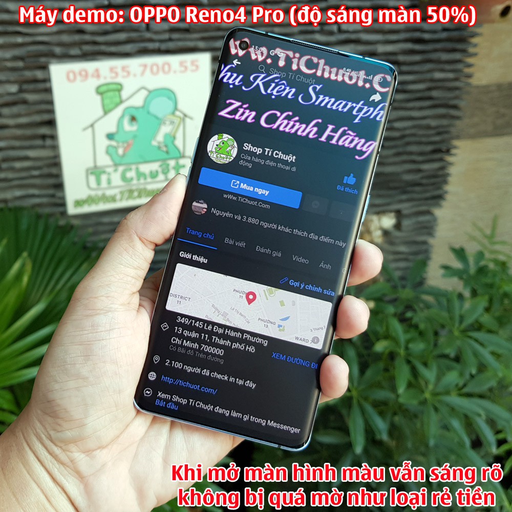 [Nhám Chống Vân Tay] Dán Dẻo PPF OPPO Reno4 Pro/ Reno Ace2/ Find X2 Neo Mặt Trước