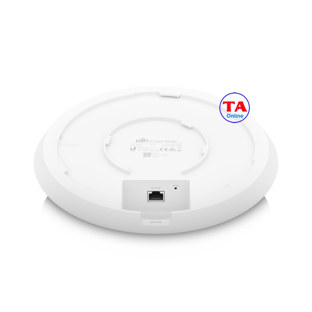 Bộ phát Ubiquiti UniFi U6 LR - WiFi 6 chuẩn AX, tốc độ 3.0 Gbps, Hỗ trợ 300 User, Hãng của Mỹ