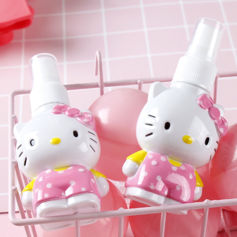 Bình rỗng chiết mỹ phẩm/xà phòng/dầu gội/nước hoa di động đi du lịch hình Hello Kitty dễ thương