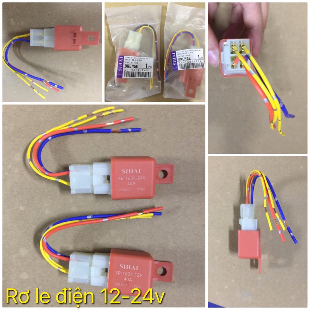 Rơ le điện có điện thế 12V-24V