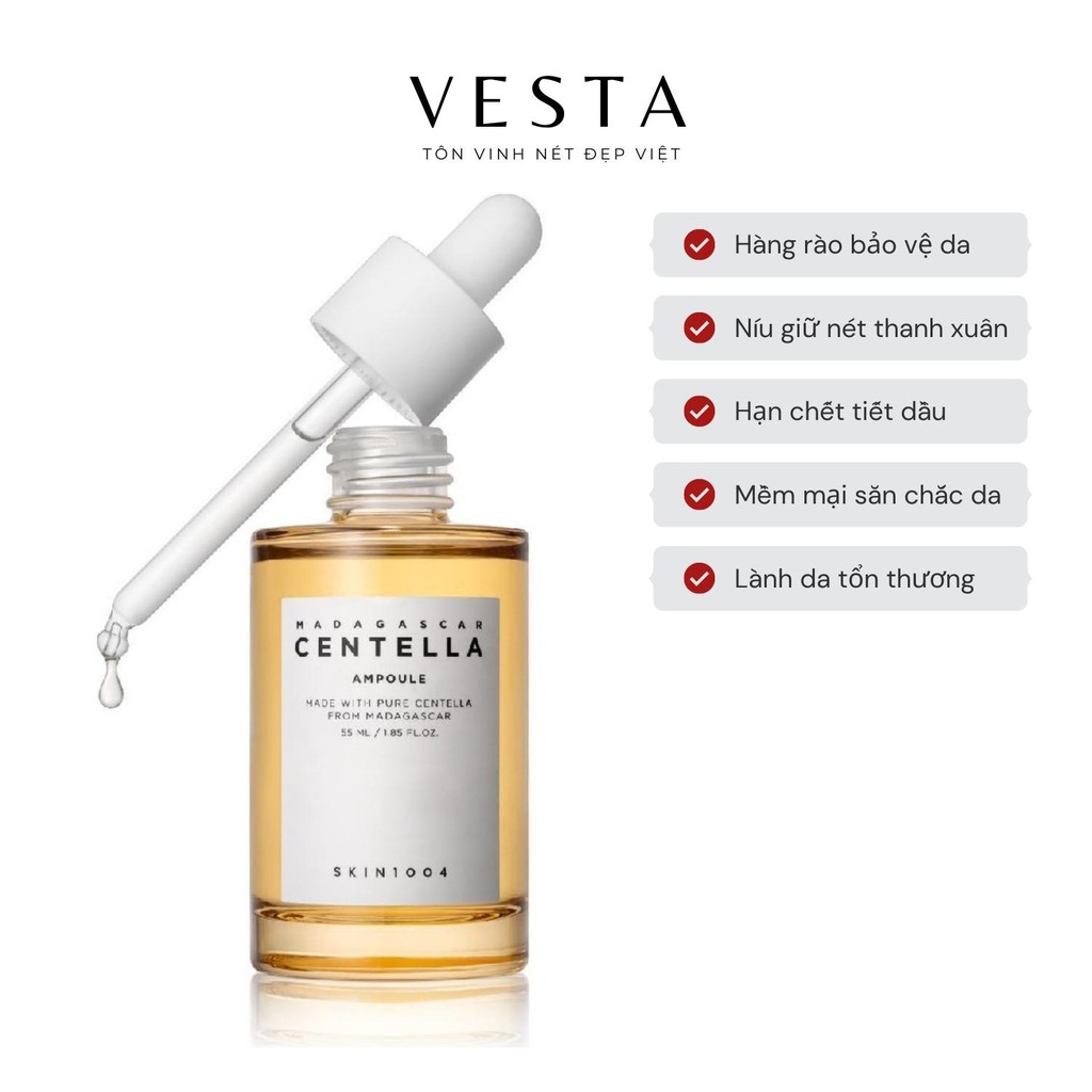 Tinh Chất Rau Má Skin1004 - Serum Giảm Mụn Dịu Da Madagascar Centella Asiatica Ampoule 55ml