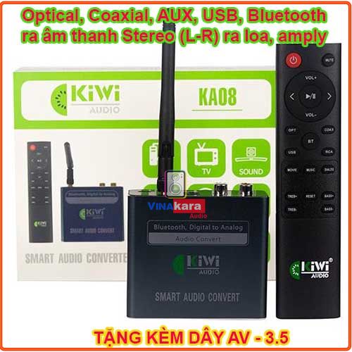 Bộ chuyển đổi âm thanh Kiwi Audio Opical KA03, Kiwi Ka03 pro, Kiwi Ka06, Ka08 cao cấp, chính hãng