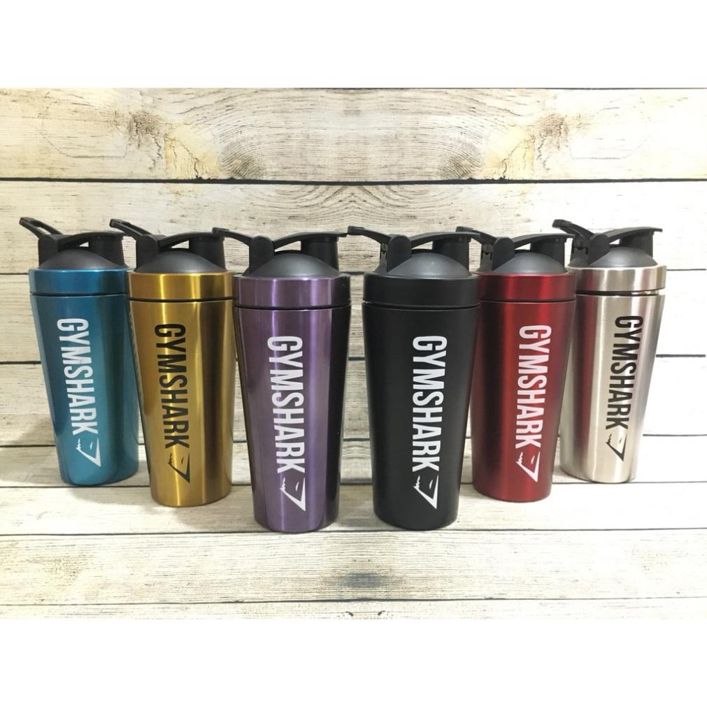 Bình Lắc Sữa Shaker Inox cốc Gymshark inox thể thao 900ml cực cool