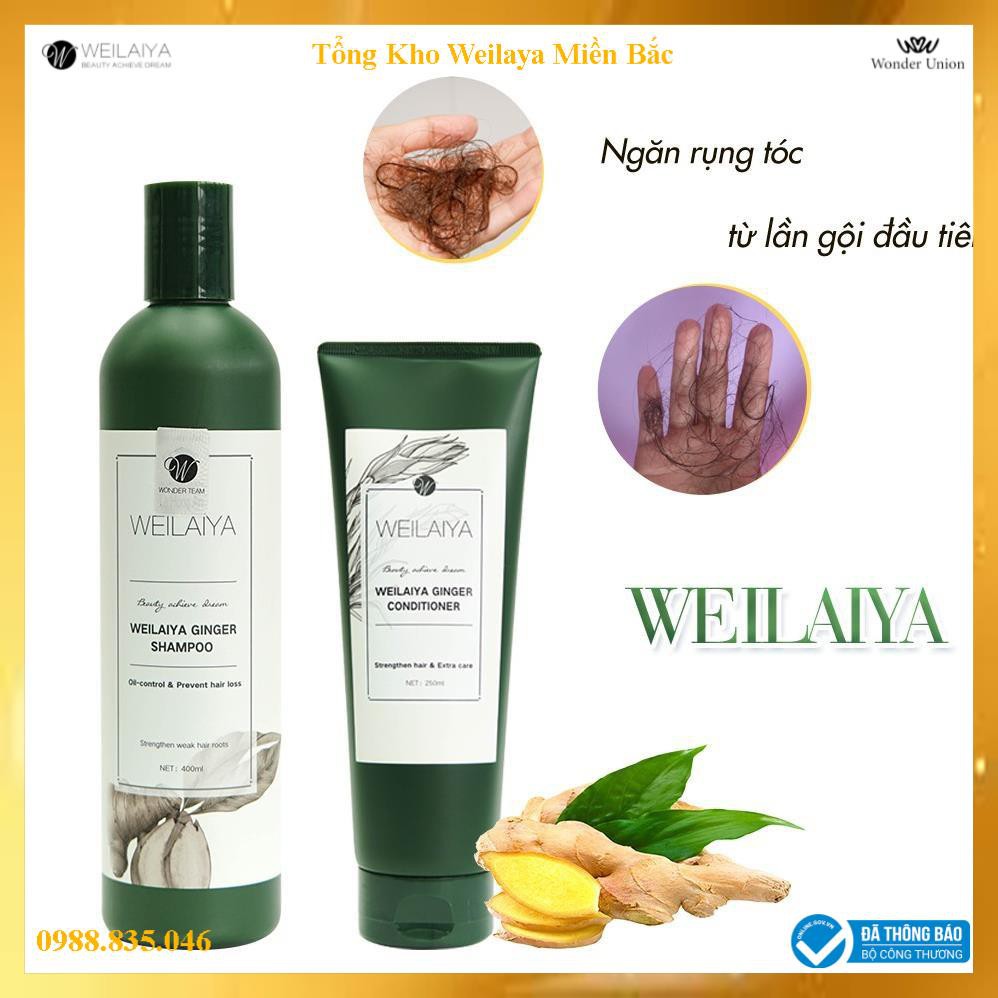 Bộ Dầu Gội Đầu Xả Weilaiya Tinh Chất Gừng Hỗ Trợ Móc Tóc Và Mọc Tóc Cao Cấp- Hàng Chính Hãng | BigBuy360 - bigbuy360.vn