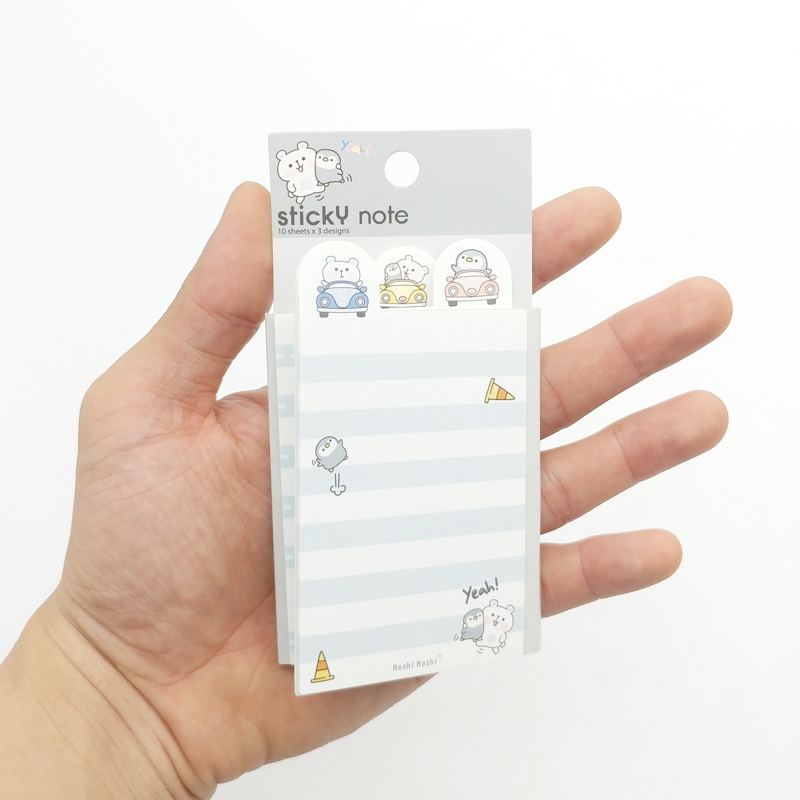 Giấy Note Moshi Moshi 029 - Mẫu 4 - Màu Xám - Moshi Moshi