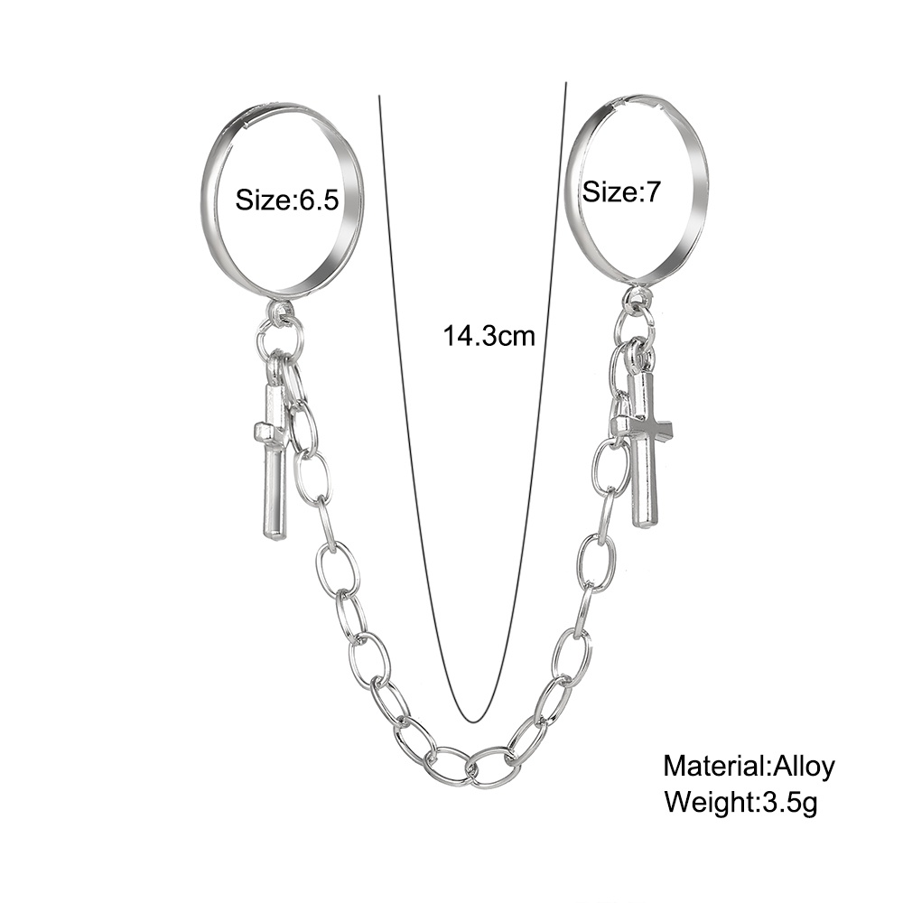 Nhẫn Bạc Hình Thánh Giá Thời Trang Cho Nữ