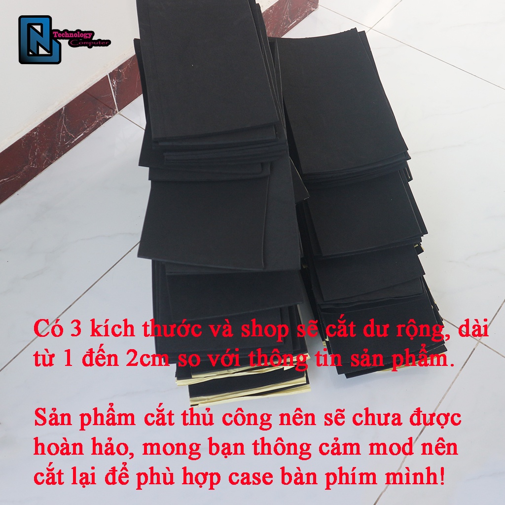 Miếng lót Foam EVA Dành Cho Bàn Phím Cơ Tiêu Âm Hấp Thụ Lực Cắt Sẵn Bán Lẻ