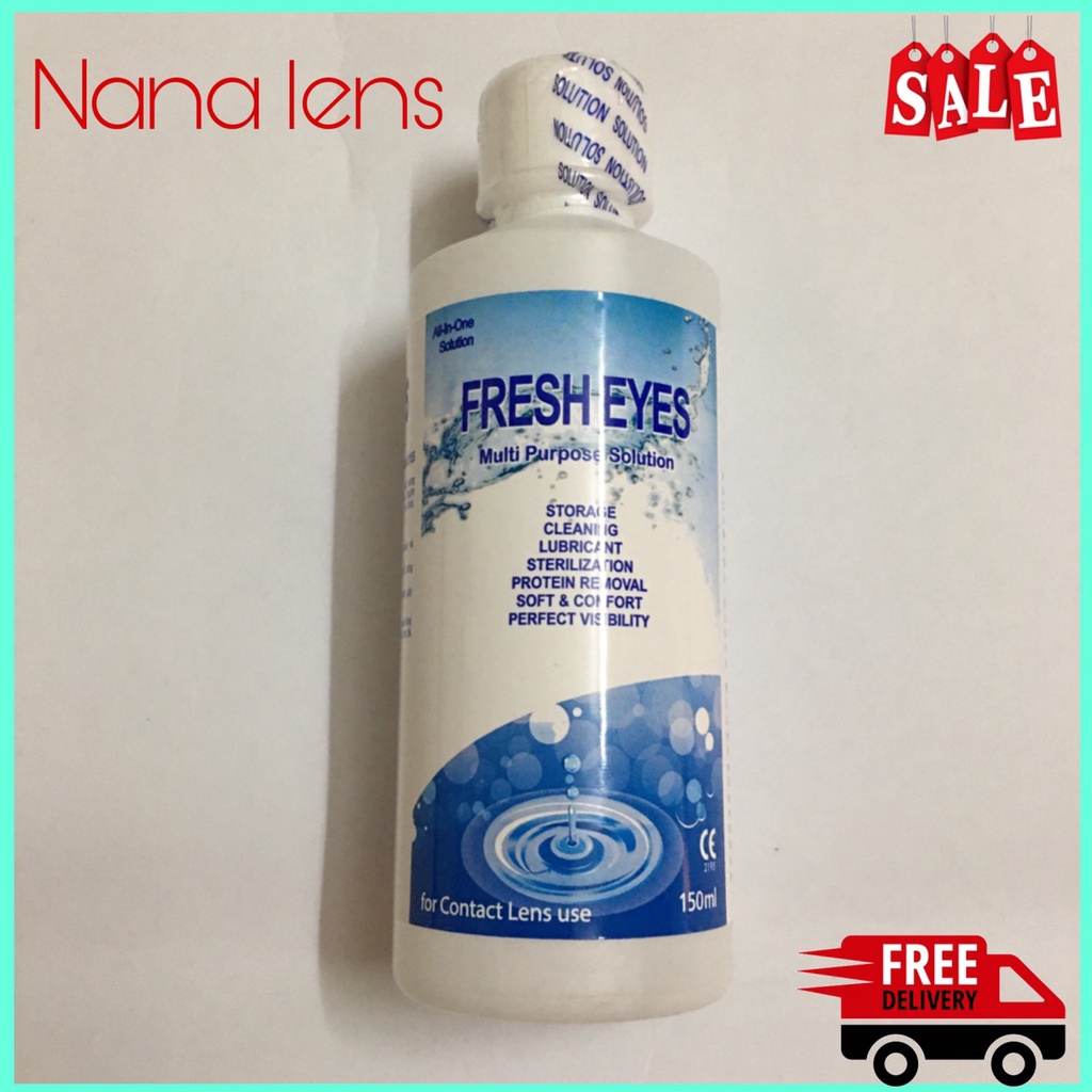 Nước ngâm lens - kính áp tròng chuyên dụng Fresh eyes