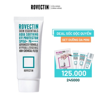 Kem chống nắng vật lý dịu nhẹ ROVECTIN Skin Essentials Aqua Soothing UV Protector SPF 50+ PA++++ 50ml