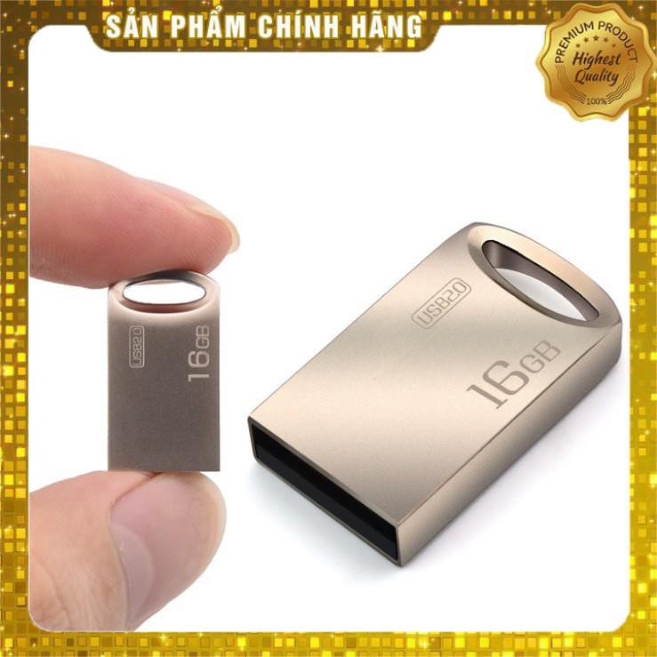 USB 16GB 2.0 Kim loại mini nhỏ gọn dễ móc vào chìa khóa KIM NHA SHOP