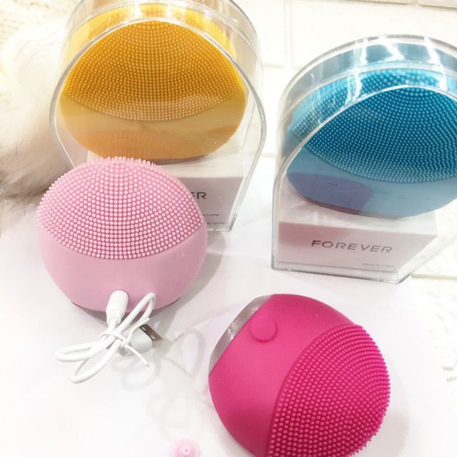 Máy rửa mặt Forever Lina Mini, Máy rung tạo bọt giúp sạch sâu cho da mặt
