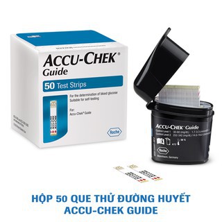 Que thử đường huyết Accu-Chek Guide. Hộp 25 và 50 que