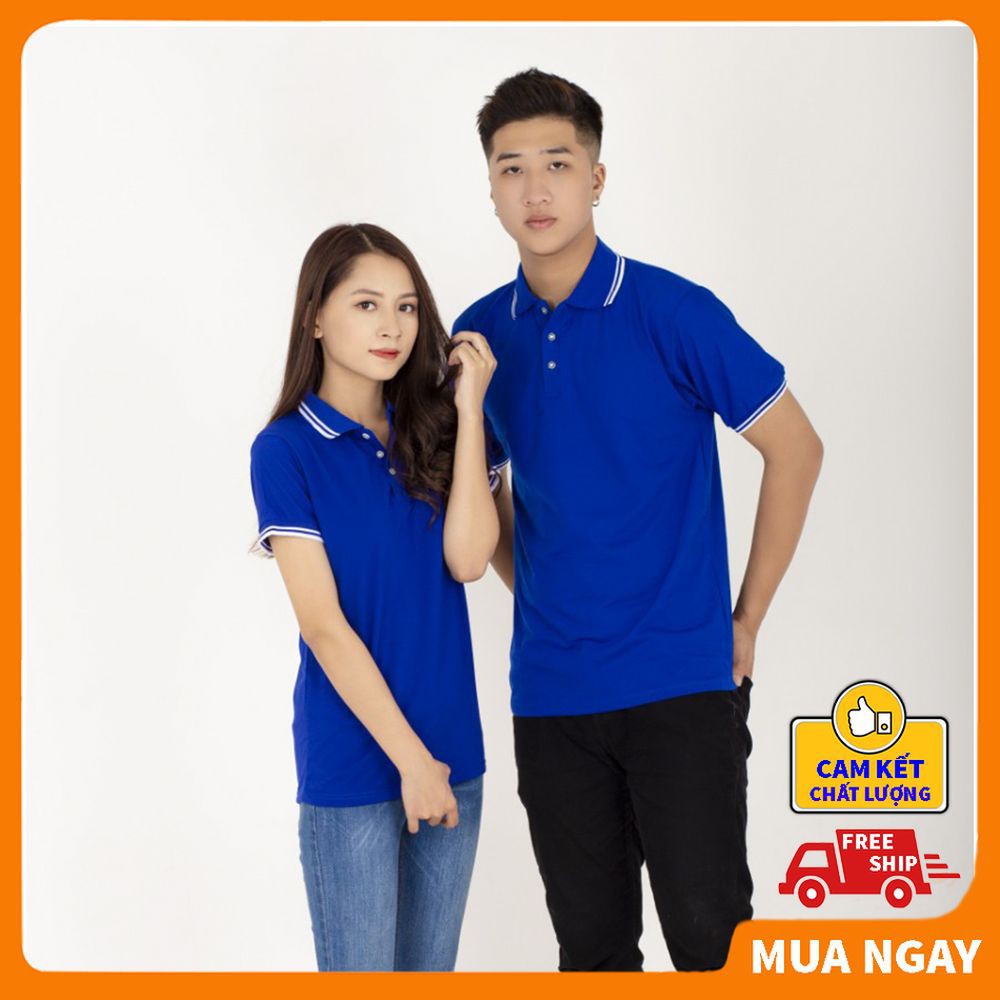 Áo polo nam nữ cao cấp đẹp unisex form rộng tay ngắn vải cotton thoáng mát dày dặn chính hãng KING SPORT