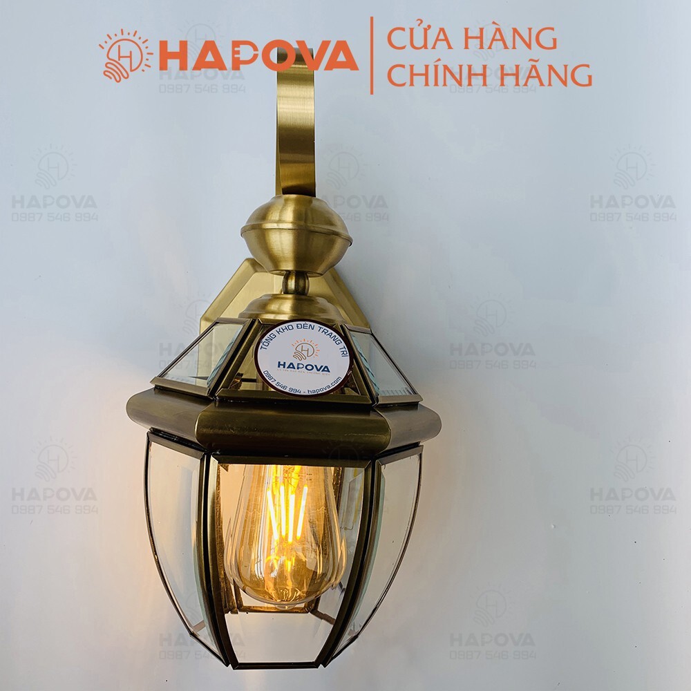 Đèn treo tường, đèn gắn tường cao cấp bằng Đồng HAPOVA LEONA 1002