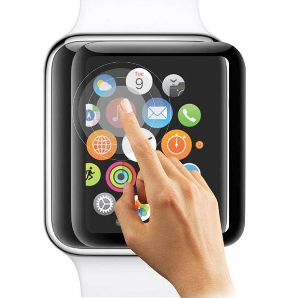 2 Pcs 3D Iwatch 1 / 2 / 3 Tempered Glass Screen Protector Cover Apple Watch Accessories