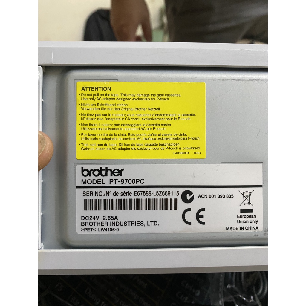 Adapter nguồn Máy in nhãn Brother PT9700PC 24V 2.65A