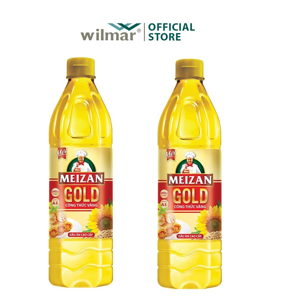 [SenXanh Emart] Combo 2 chai Dầu ăn Meizan Gold 1L