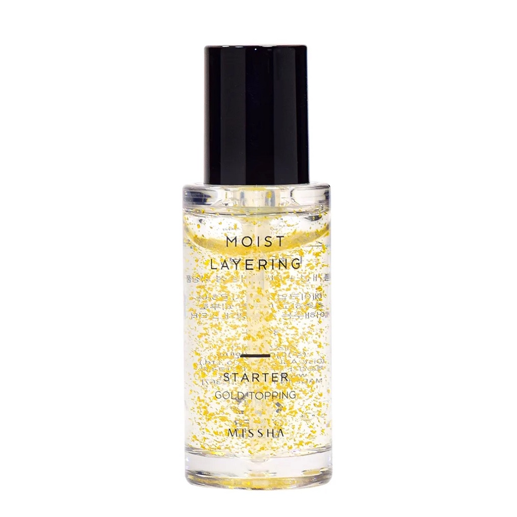 Kem lót tinh thể Vàng 24k Missha Moist Layering Starter Gold Topping 30ml