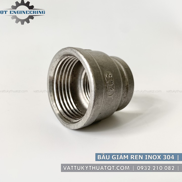 Bầu Giảm Ren Inox 304 | DN10,DN15,DN20,DN25
